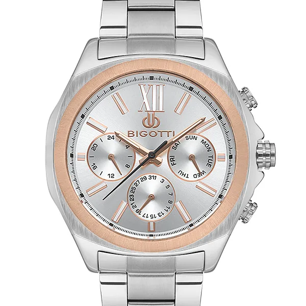 BG.1.10518 Elegant Bigotti Milano Men's Watch Stainless Steel Band