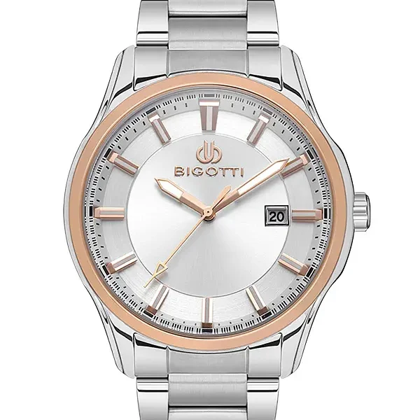 BG.1.10526 Elegant Bigotti Milano Men's Watch Stainless Steel Band