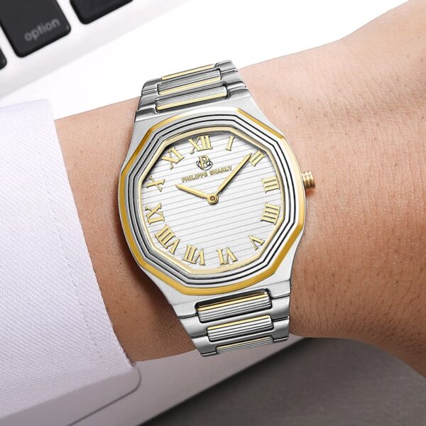 PS041 Elegant Philippe Charli Men's Watch Stainless Steel Band