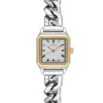 ساعة نسائية مربعة الشكل بسلسلة من فيرو، موديل FL40132A