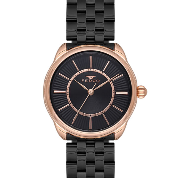 ساعة نسائية F21152A بسوار من الفولاذ المقاوم للصدأ