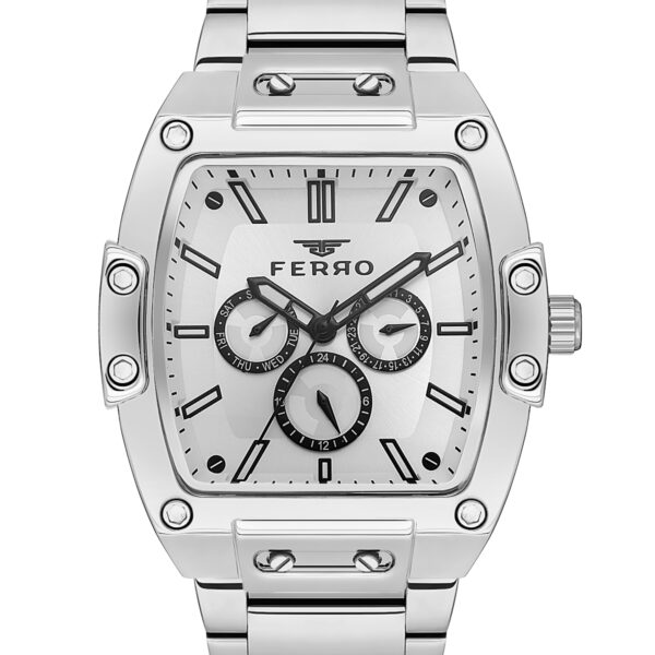 ساعة رجالية FM11437A بسوار من الفولاذ المقاوم للصدأ