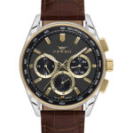 ساعة رجالية بسوار جلدي FM11754BWT