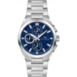 ساعة رجالية FM11747AWT بسوار من الفولاذ المقاوم للصدأ