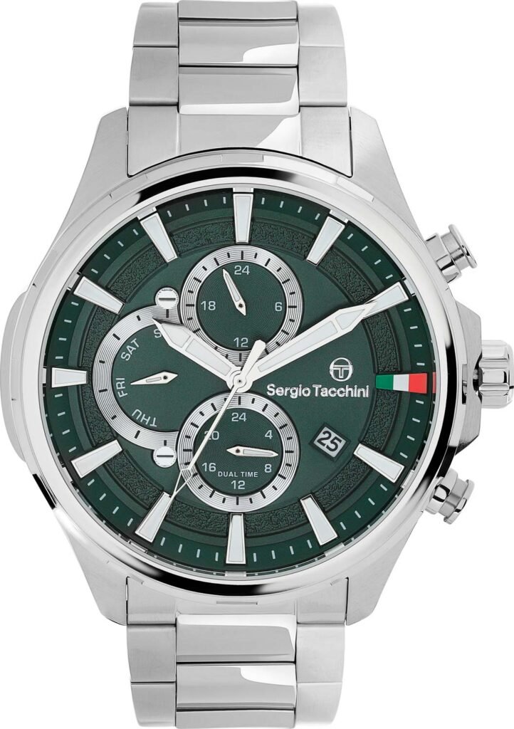ST.1.10308 is a men's with a silver stainless/ versai