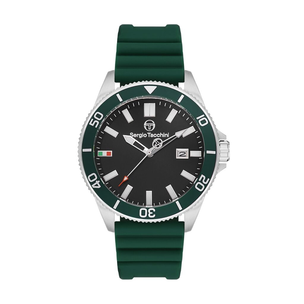 ST.1.10382 is a men's multi-functional silicon watch/ versai