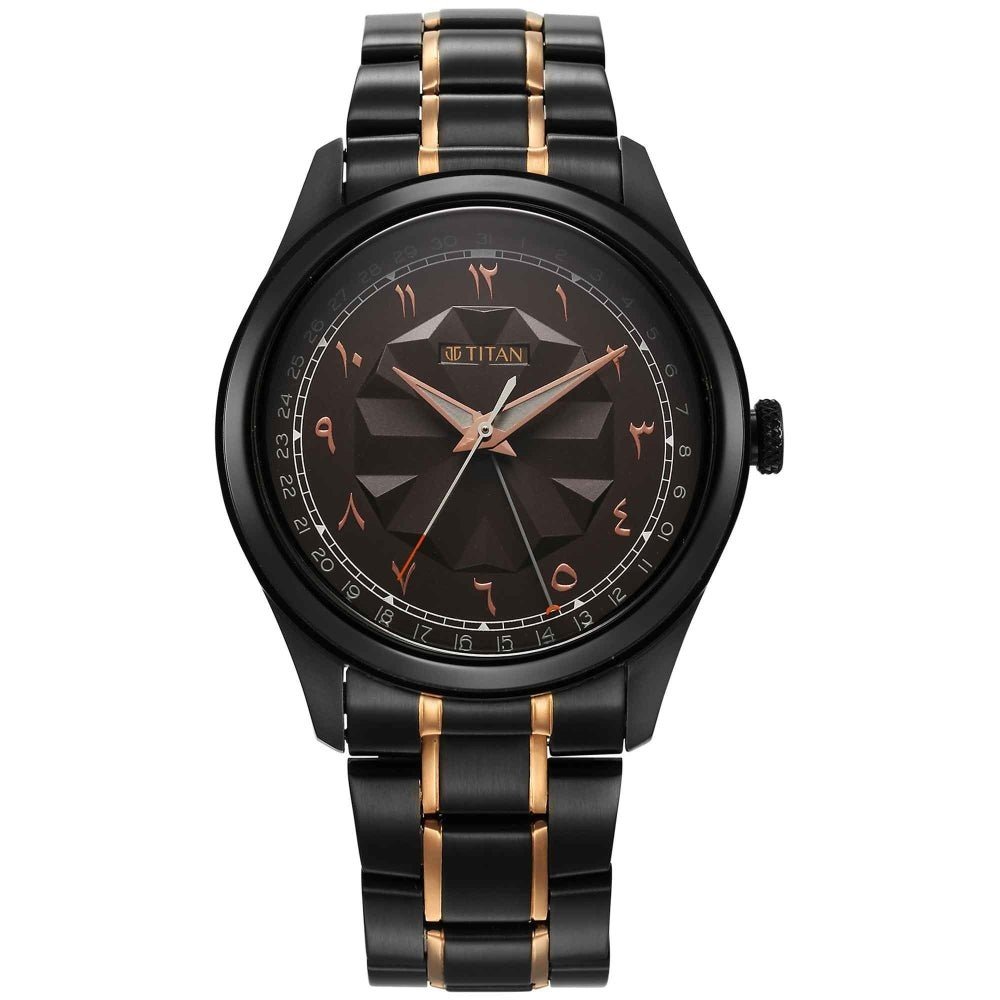 Titan Classique Men's Watch Analog Stainless Steel Band, 1805K