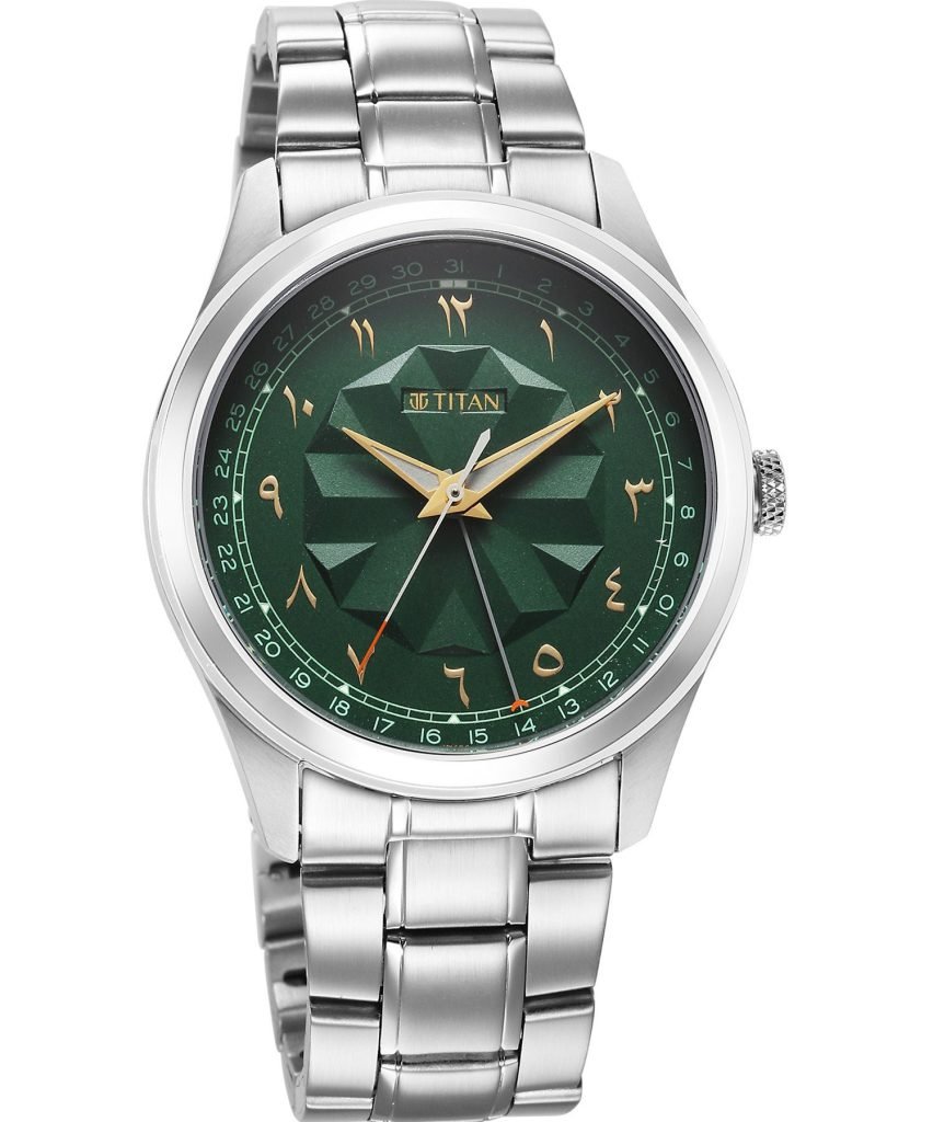 Titan Men's Watch Arabic Classique Collection, Stainless Steel Strap, 1805S
