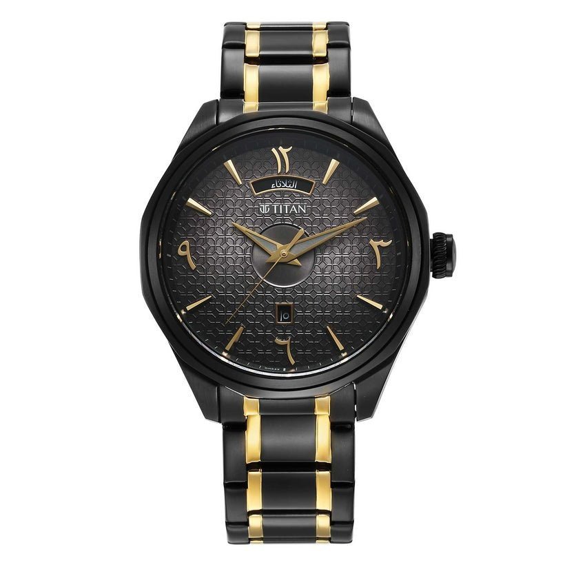 Titan Classique Men's Watch Analog Arabic Metal Band, 1829K