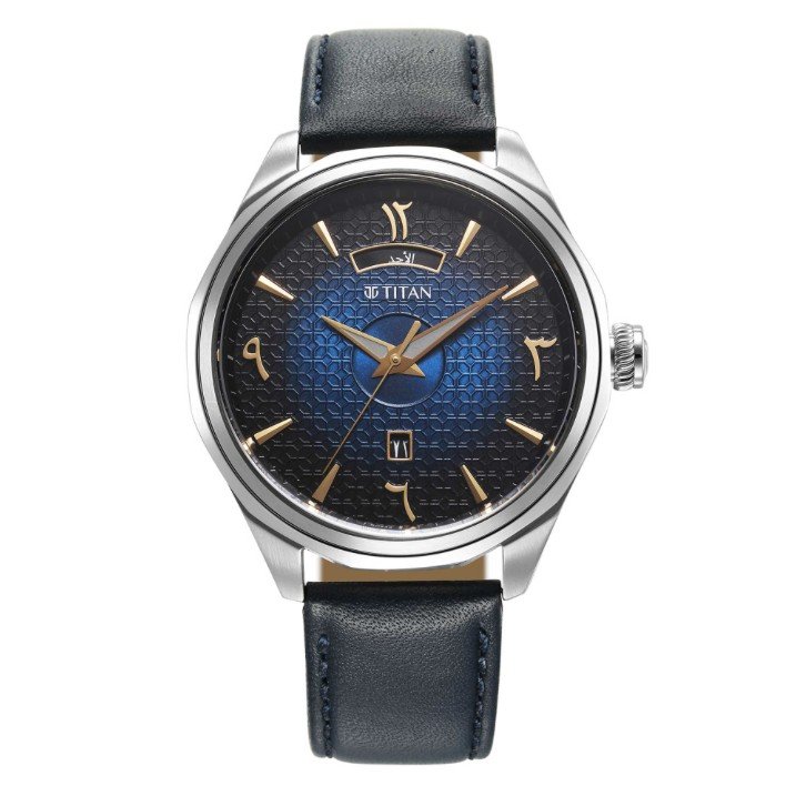 Titan Classique Men's Watch Analog Arabic Leather Strap, 1829S