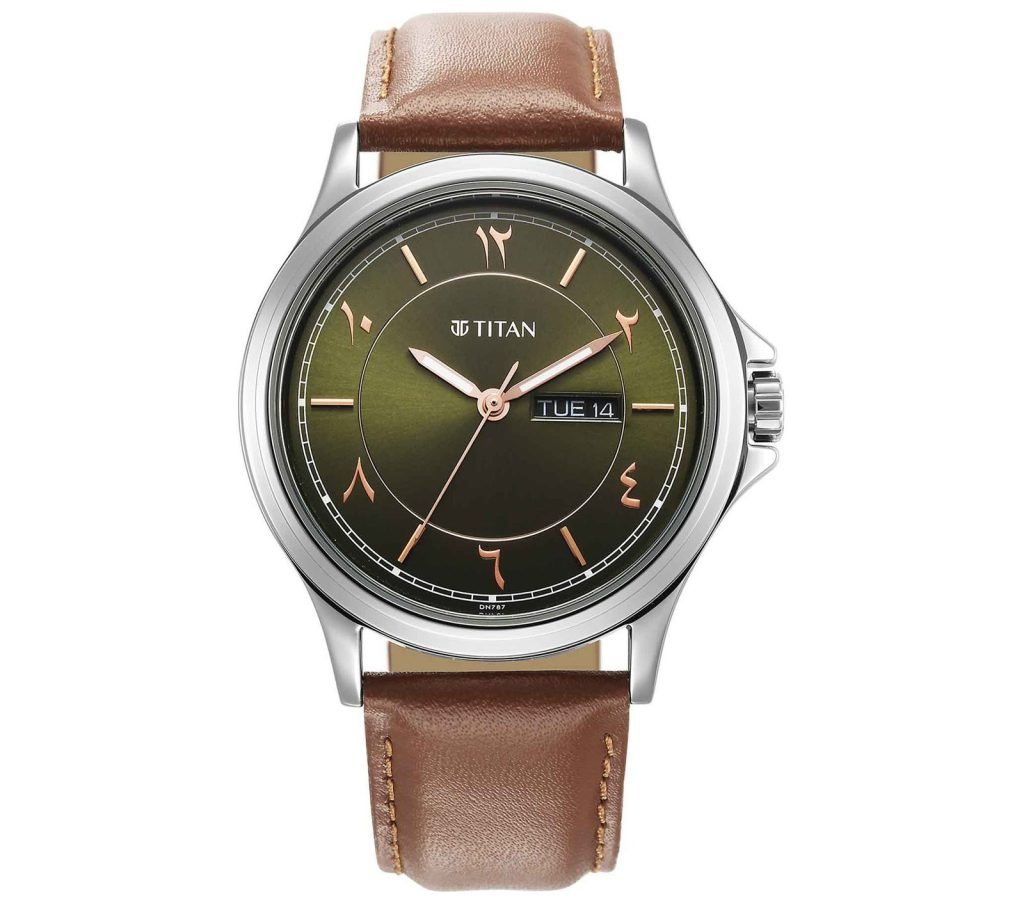 Titan Marhaba Collection Men's Watch Arabic Leather Strap, 1870SL