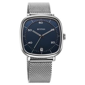 Titan Neo Curve Quartz Analog Men's Watch with Date Stainless Steel Strap,1885SM