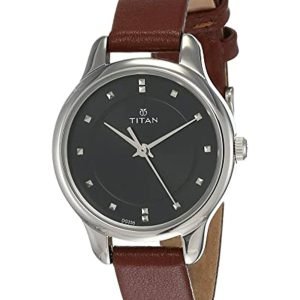 Titan Women's Watch Workwear Collection Analog, Leather Strap, 2481SL