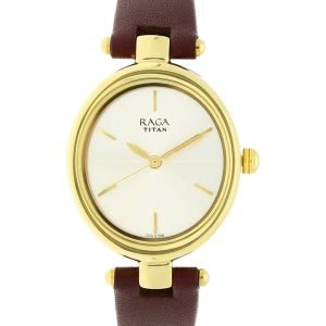 Titan Women's Watch Raga Collection Analog, Leather Strap, 2579YL