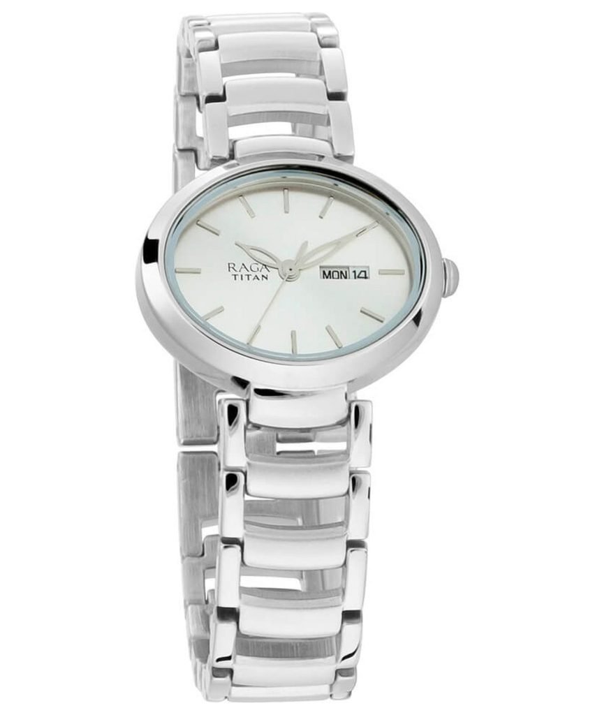 Titan Women's Watch Raga Collection Analog, Stainless Strap, 2620SM01