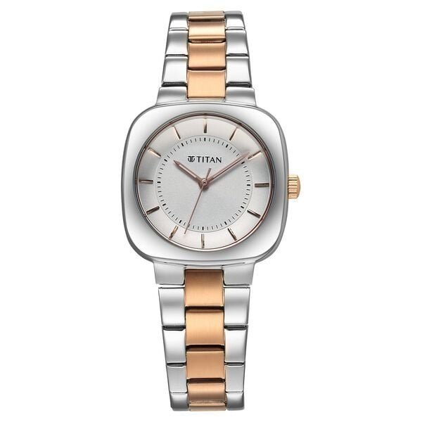 Titan Horizon Women's Watchwith Two Toned Stainless Steel Band, 95296KM