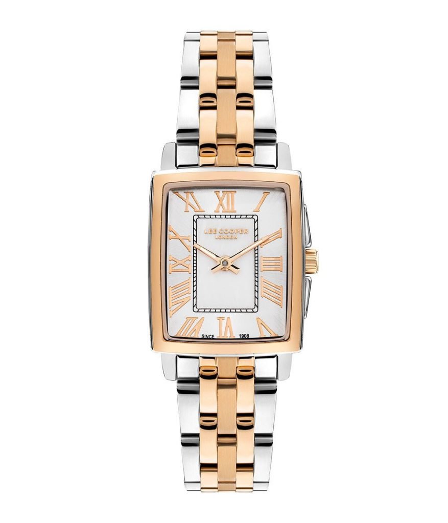 Lee Cooper Women's Analog Watch Mother Of Pearl Dial Stainless Steel Band, LC07940