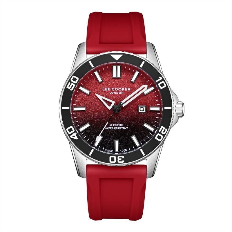 Lee Cooper Men's Watch with Silicone Band, LC08278