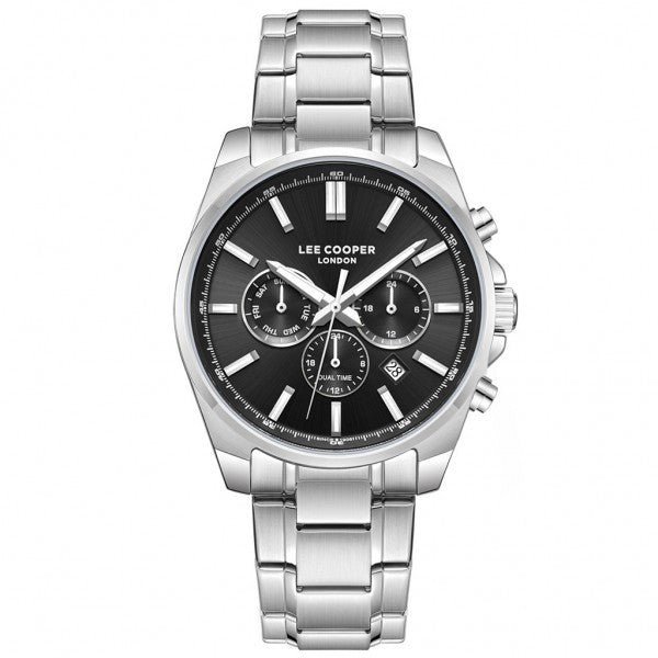 Lee Cooper Men's Multifunction Watch Stainless Steel Band, LC08355