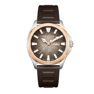 Lee Cooper Men's Analog Watch Gift Set with Silicone Band ,LC08364