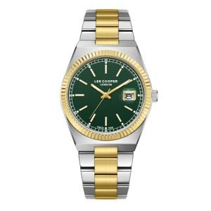 Lee Cooper Men's Date Analog Watch with Stainless Steel Band, LC08374