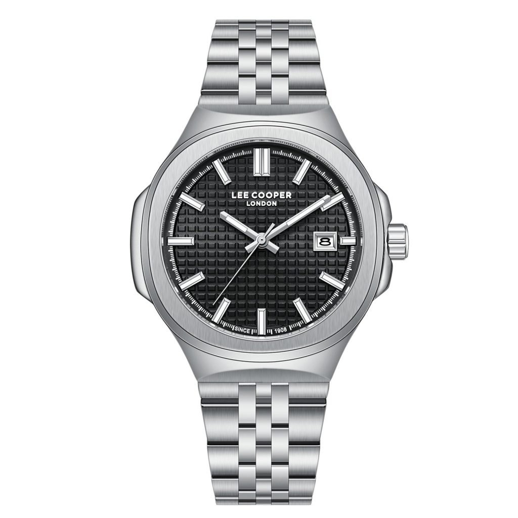 Lee Cooper Men's Date Analog Watch Stainless Steel Band, LC08395