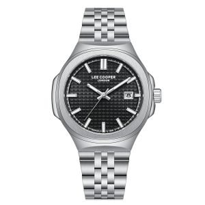 Lee Cooper Men's Date Analog Watch Stainless Steel Band, LC08395