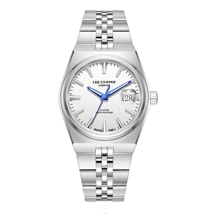 Lee Cooper Men's Date Analog Watch Stainless Steel Band, LC08397