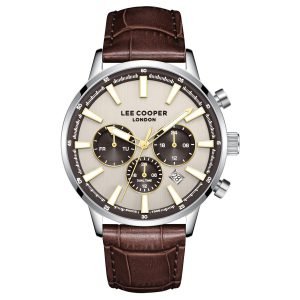 Lee Cooper Men's Multifunction Watch with Leather Band, LC08401.