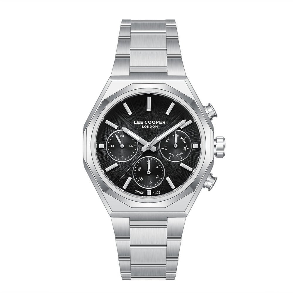 Lee Cooper Men's Multifunction Watch with Stainless Steel Band, LC08402.