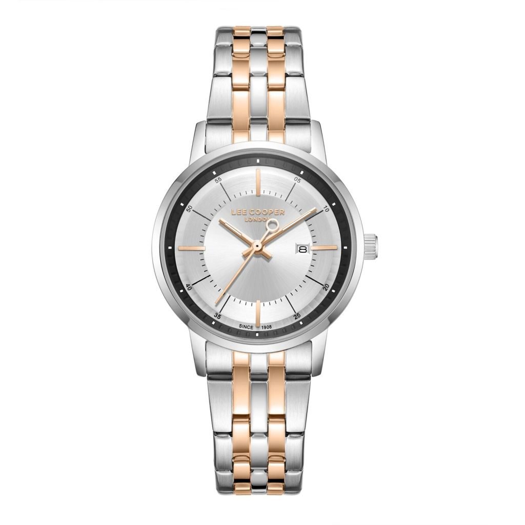 Lee Cooper Women's Watch Analog Dial with Two-Toned Stainless Steel Band, LC08165