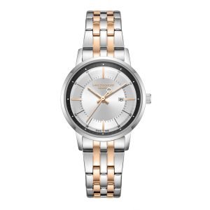 Lee Cooper Women's Watch Analog Dial with Two-Toned Stainless Steel Band, LC08165