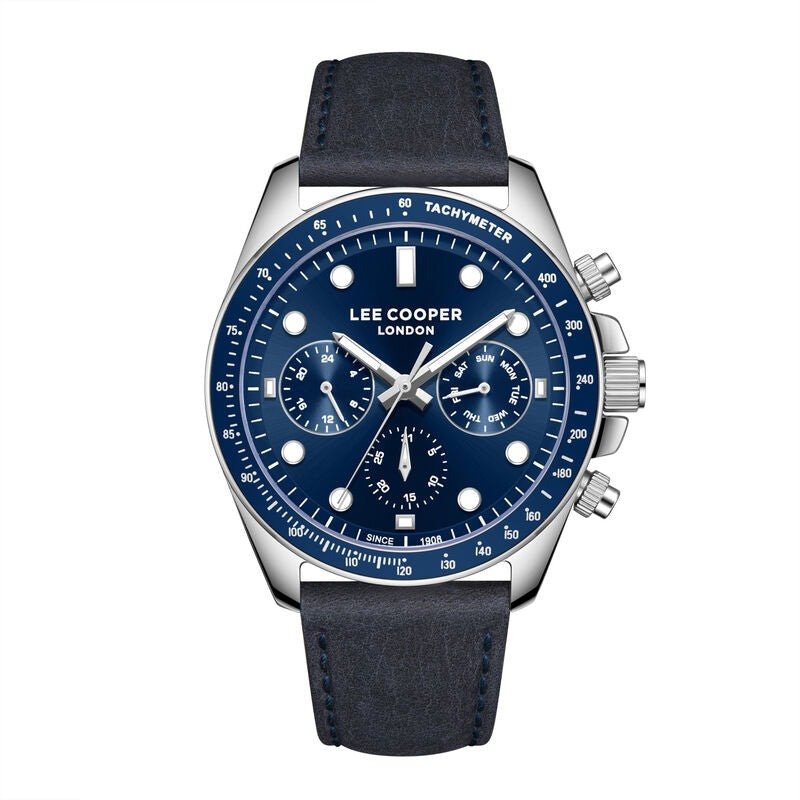 Lee Cooper Men's Multifunction Watch Leather Strap, LC08233