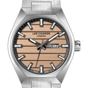 Lee Cooper Men's Date Analog Watch Stainless Steel Band, LC08363