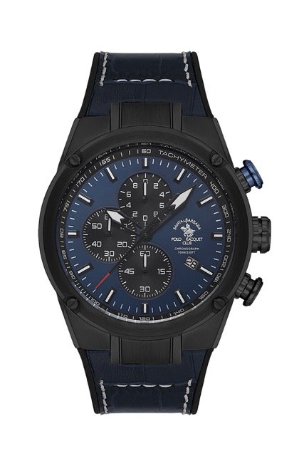 SB.3.10001 Elegant Santa Barbara Polo Men’s Watch Silicone Band
