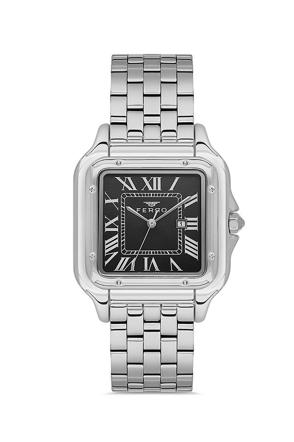 FL21622AWT Ferro Silver Steel Strap Men's Wristwatch