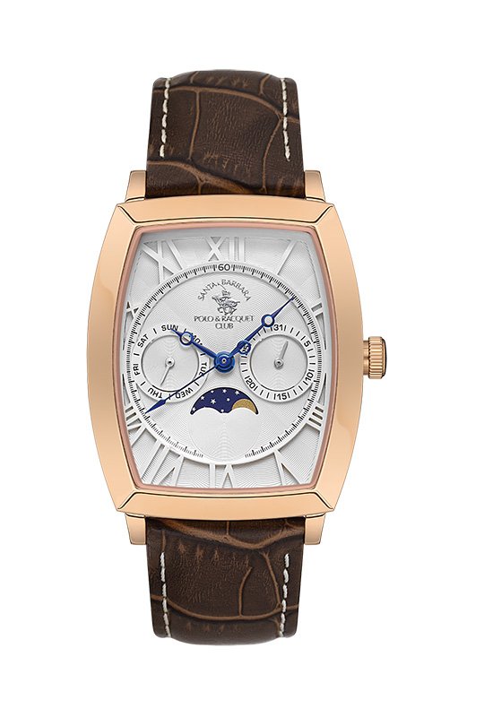 SB.1.10563 Elegant Santa Barbara Polo Men's Watch Genuine Leather Band