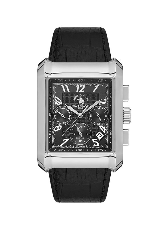SB.1.10550 Elegant Santa Barbara Polo Men's Watch Genuine Leather Band