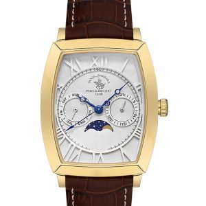 SB.1.10563 Elegant Santa Barbara Polo Men's Watch Genuine Leather Band