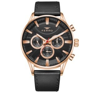FM11180B Men's Watch Leather Band