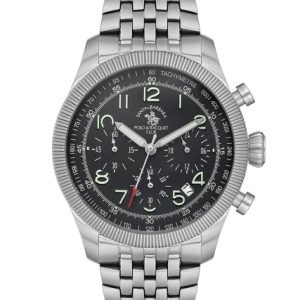 SB.8.10007 Elegant Santa Barbara Polo Men’s Watch Stainless Steel Band