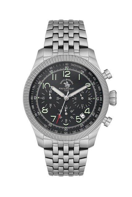 SB.8.10007 Elegant Santa Barbara Polo Men’s Watch Stainless Steel Band
