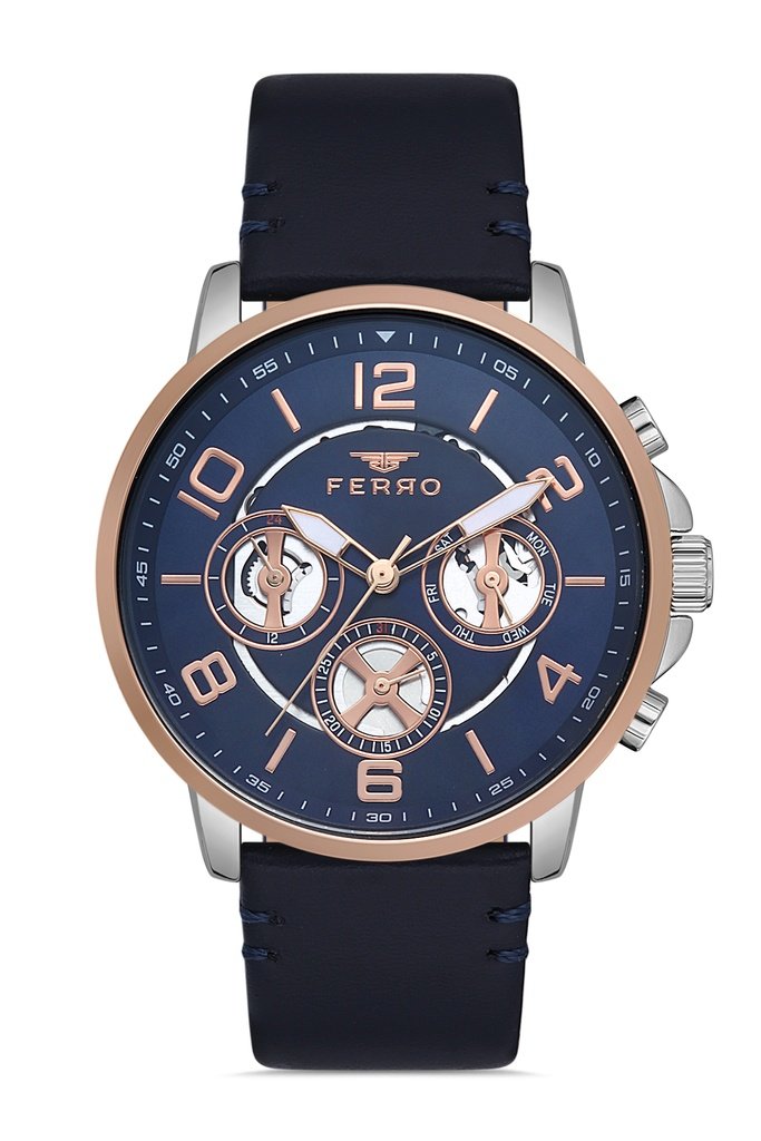 FM11146B Men's Watch Leather Band