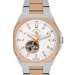 SB.1.10534 Elegant Santa Barbara Polo Men's Watch Stainless Steel Band