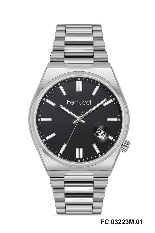 FCF.03223M FERRUCCI Men's Watch Analog Stainless Steel Band,