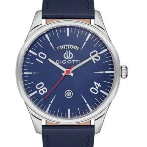 BG.1.10172 Elegant Bigotti Milano Men's Watch Genuine Leather Band