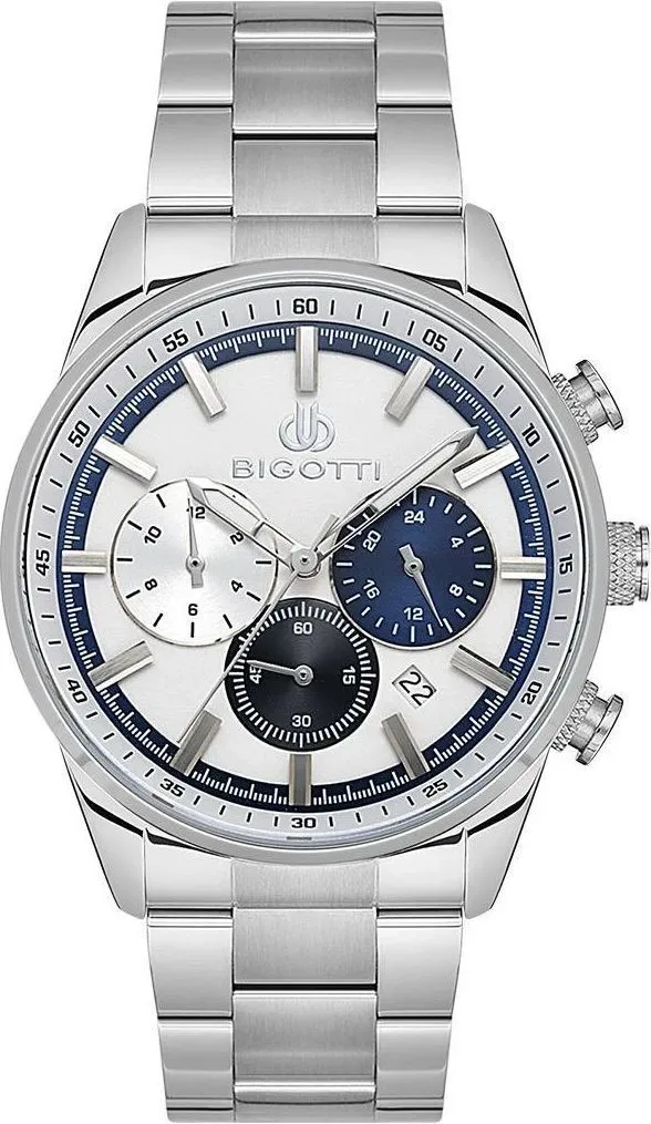 BG.1.10542 Elegant Bigotti Milano Men's Watch Stainless Steel Band