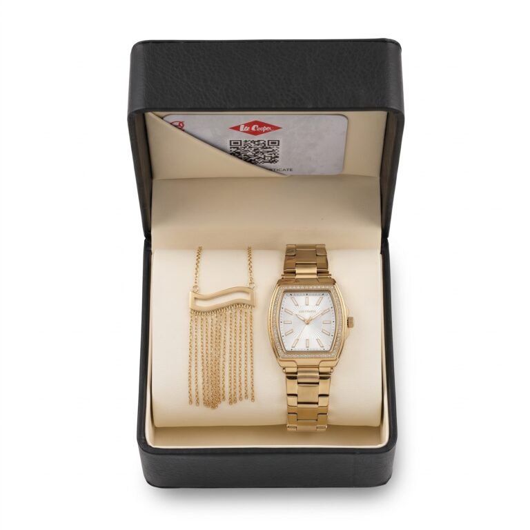 Gift box with a watch and accessory