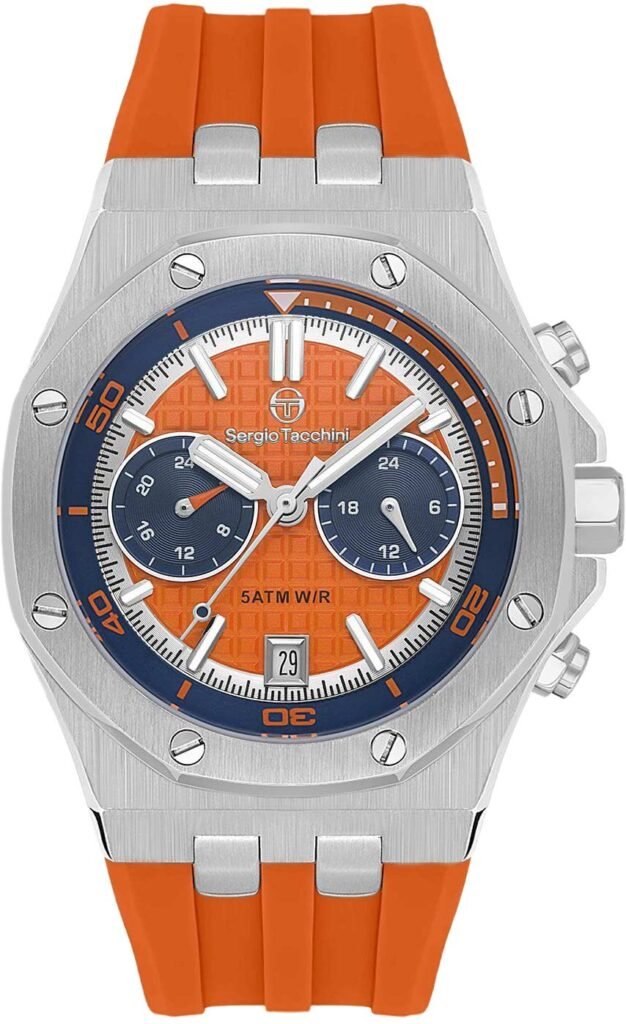 ST.1.10447 is a men's multi-functional silicon watch