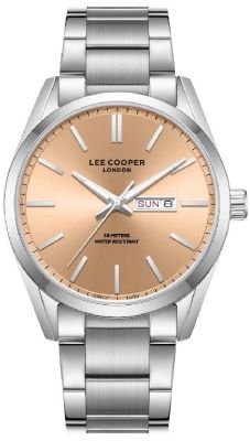 Lee Cooper Men's Date Analog Watch with Stainless Steel Band, LC08340